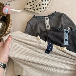 Girls Long Sleeve Lace Bottoming Shirt