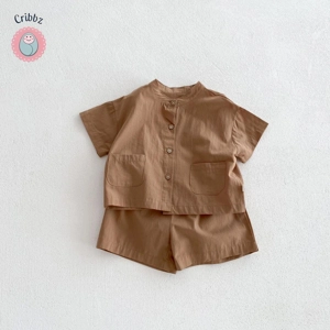 Casual Boys Short Sleeve Clothing Set