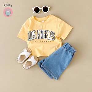 Summer Toddler Letter Print Outfit
