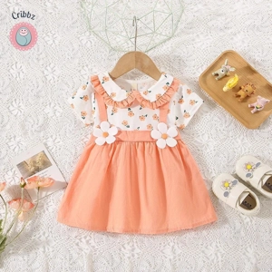 Summer Baby Girl Cotton Flower Dress