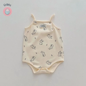 Summer Cotton Baby Bodysuit for Girls