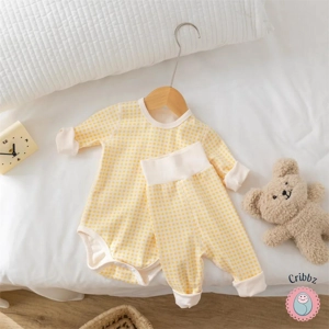 Cribbz Toddler Plaid Bodysuit & Pants Sleep Set