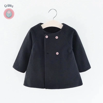 Korean Style Baby Girls Winter Coat title=