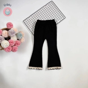 Girls Flared Cotton Autumn Pants