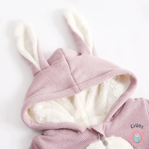 Warm Hooded Animal Baby Romper