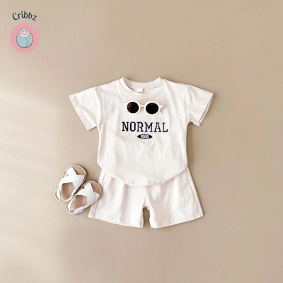 Summer Baby Boys Fashion T-shirt and Shorts Set title=