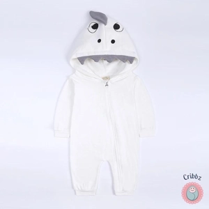 Newborn Bear Hoodie Jumpsuit Outfit