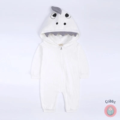 Newborn Bear Hoodie Jumpsuit Outfit title=