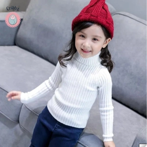 Cozy Turtleneck Knit Sweater for Kids