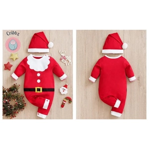 Adorable Santa Claus Baby Jumpsuit Costume