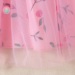 Trendy Floral Bow Dress for Girls