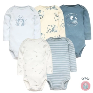 Soft Cotton Newborn Baby Bodysuit Set