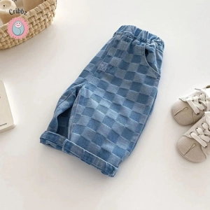 Casual Elastic Waist Kids Trousers