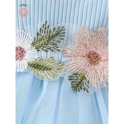 Baby Girl Floral Tank Dress Set title=