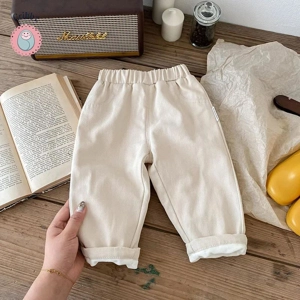 Warm Fleece Padded Winter Pants for Kids