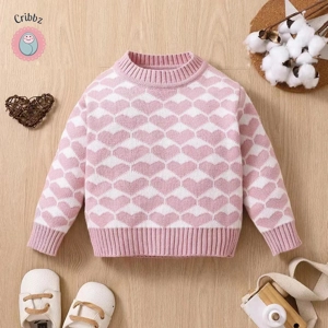 Baby Girls Long Sleeve Heart Romper