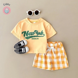 {New York Print Toddler Outfit Set