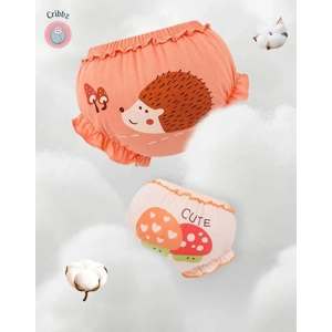 Cotton Baby Girl Bow Underpants Set