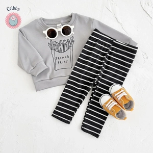 French Fries Baby Infant Clothing Set