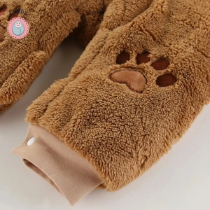 Winter Baby Romper with Ears and Hood