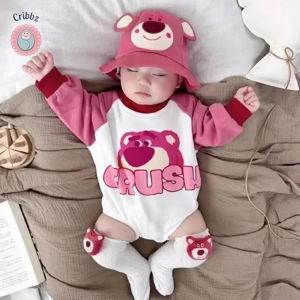 Cartoon Baby Long Sleeve Climbing Romper