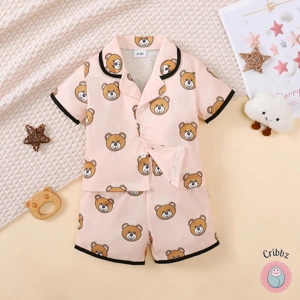 Cute Cartoon Pajama Set for Babies