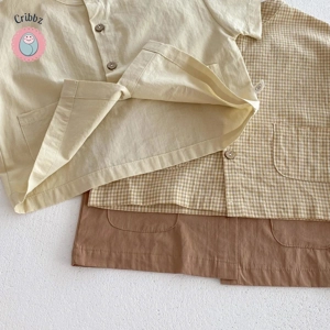 Casual Boys Short Sleeve Clothing Set