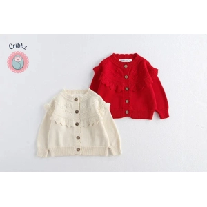 Autumn Knitted Cardigan for Baby Girls