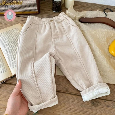 Winter Warm Fleece Kids Pants title=
