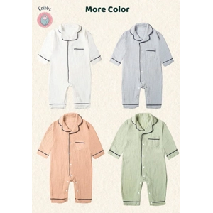 Organic Cotton Baby Pajama Romper Set