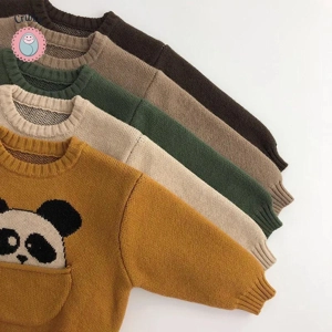 Korean Style Cartoon Knitwear for Kids