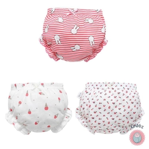 Baby Girl Cotton Bow Triangle Panties
