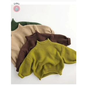 Winter Korean Style Kids Turtleneck Sweater