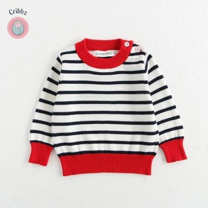 Classic Stripe Knitted Baby Sweatshirt
