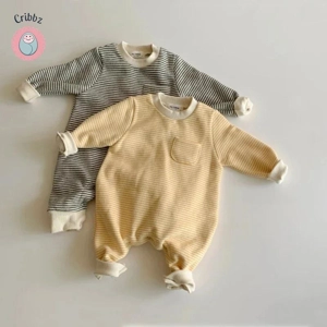 MILANCEL Striped Baby Romper - Infant Playsuit