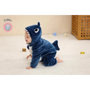 Hooded Flannel Baby Romper Jumpsuit