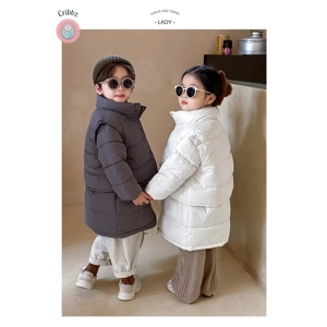 Winter Kids Thick Vest Parka Set