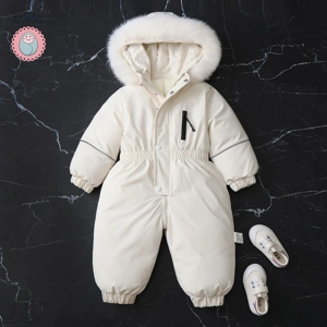 Winter Waterproof Kids Ski Suit with Fleece Lining