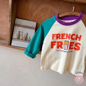 Korean-Style Casual Cotton Kids T-Shirt