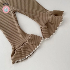 Autumn Infant Knitted Cardigan and Bell Bottoms