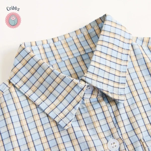 Plaid Cotton Toddler Boys Clothing Set