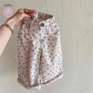 Floral Kids Trousers for Autumn Wear