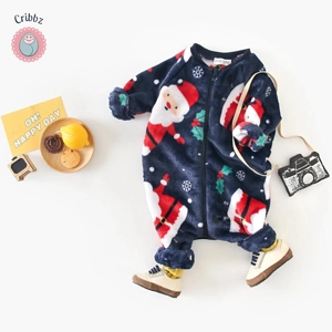 Cute Fleece Winter Baby Romper Jumpsuit