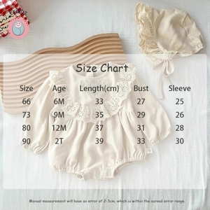 Spring Baby Lace Jumpsuit Set with Hat