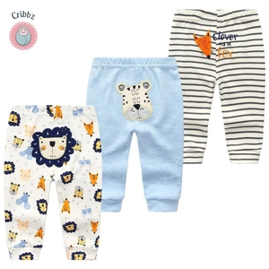 Cartoon Print Cotton Baby Leggings Set