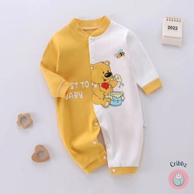 Baby Girl Cartoon Printed Bodysuit title=