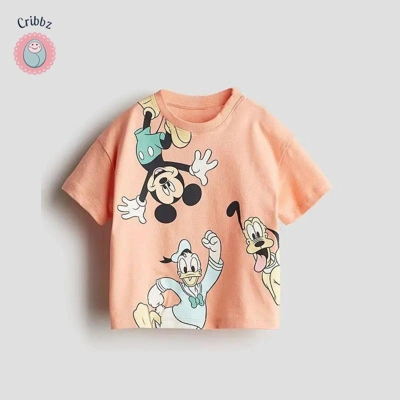 Casual Mickey Mouse Boys Summer T-Shirt title=