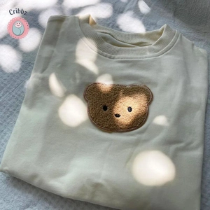 Baby Bear Embroidered Hooded Sweatshirt
