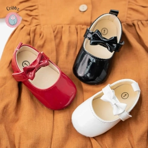 Adorable Bowknot Baby Girls Walking Shoes