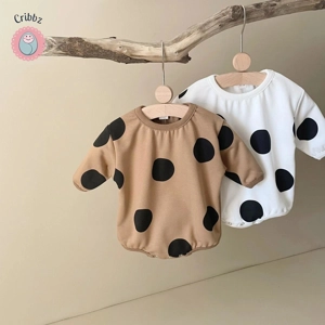 Korean Polka Dot Baby Romper Outfit
